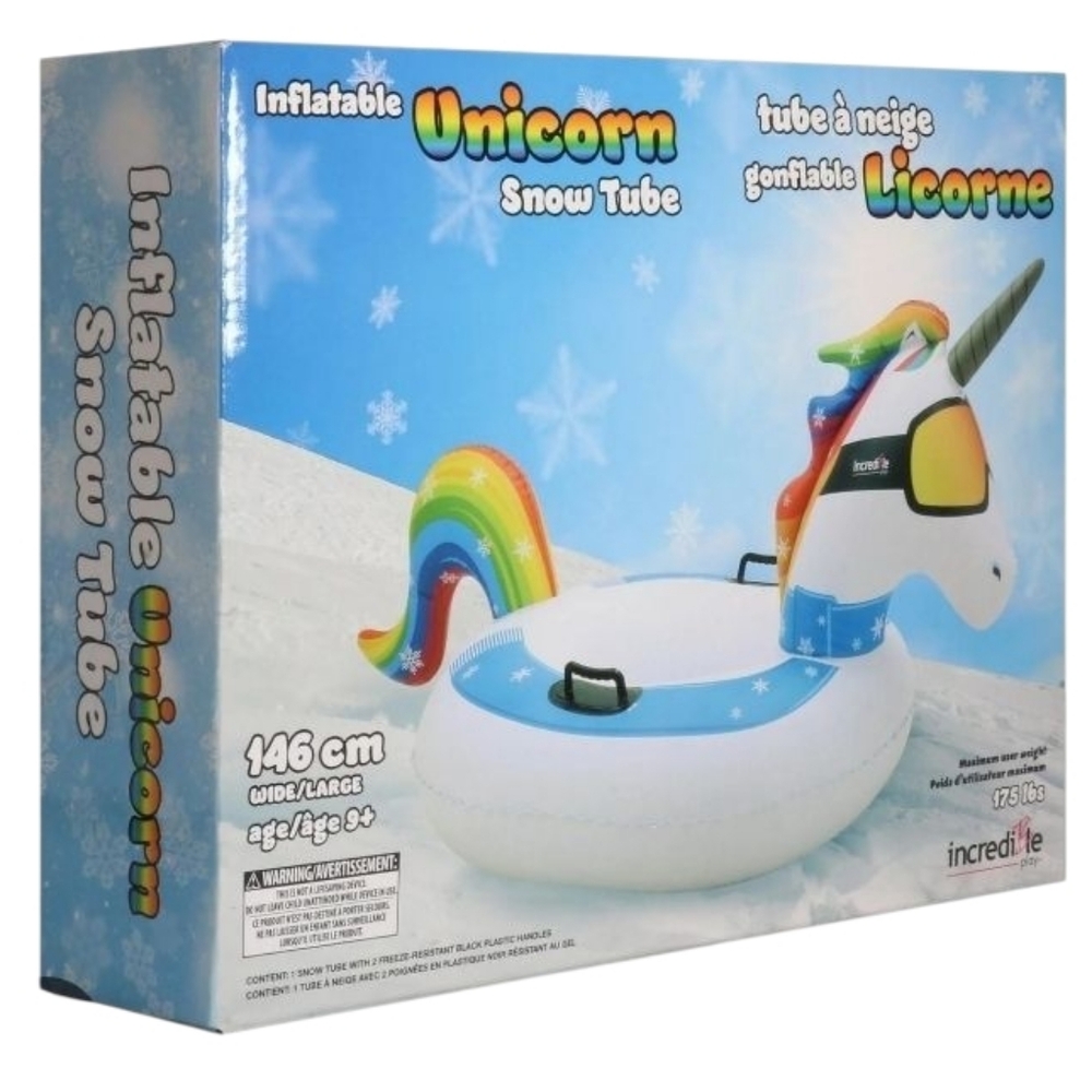 🦄❄️ Unicorn Inflatable Snow Tube – 146cm ❄️🦄 NEW